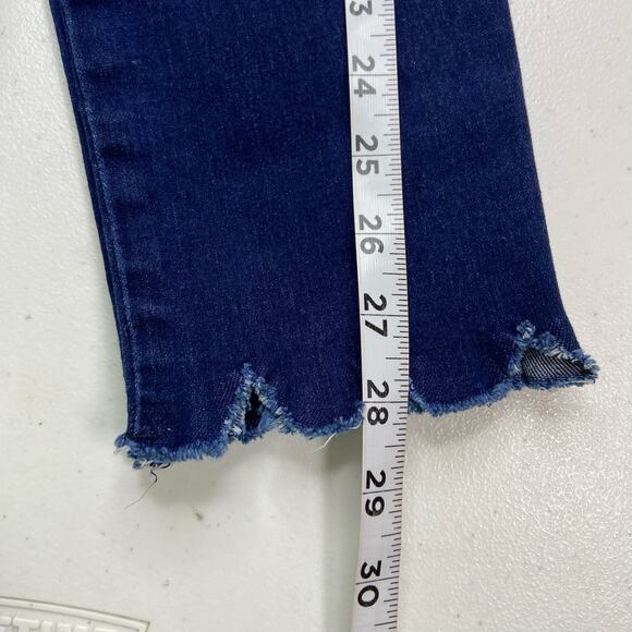 Joe's Jeans Juniors Size 16 Raw Hem Skinny Jeans Dark Wash‎ Classic Casual - Picture 9 of 11